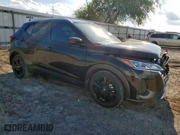 2024 Nissan Kicks SV with VIN 3N1CP5CV9RL557781, listed as a Copart auction lot 81870375 with 10,367 mi miles and Salvage title. Bid and sale history available at DreamBid. Image 4.