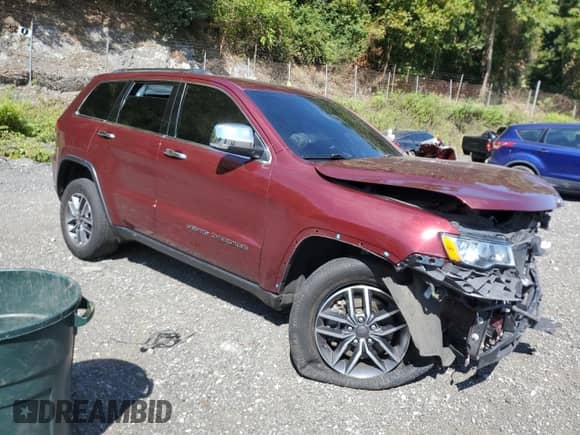 2021 Jeep Grand Cherokee Limited with VIN 1C4RJFBGXMC646376, listed as a Copart auction lot 80024485 with 77,269 mi miles and Salvage title. Bid and sale history available at DreamBid. Image 4.