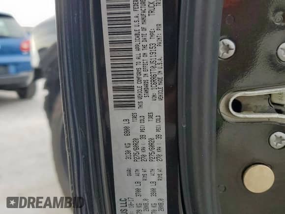 2018 Ram 1500 Big Horn с VIN 1C6RR6TT0JS119153, выставлен на аукционе Copart как лот 59983565 с пробегом 149 378 миль миль и Списание • Salvage title. История ставок и продаж доступна на DreamBid. Изображение 12.