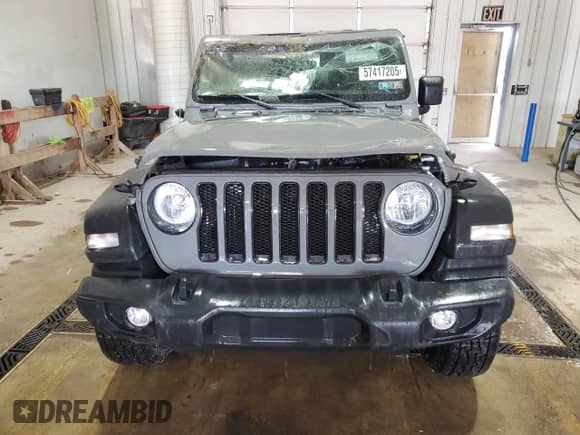 2021 Jeep Wrangler Unlimited Sport S с VIN 1C4HJXDG4MW665468, выставлен на аукционе Copart как лот 57417205 с пробегом 61 606 миль миль и Списание • Salvage title. История ставок и продаж доступна на DreamBid. Изображение 5.