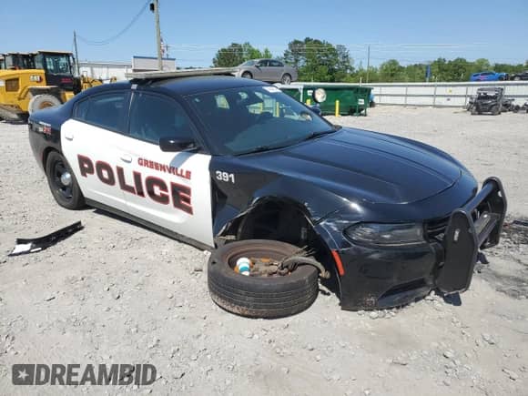 2020 Dodge Charger Police with VIN 2C3CDXAG1LH140911, listed as a Copart auction lot 53634065 with 68,966 mi miles and Salvage title. Bid and sale history available at DreamBid. Image 4.