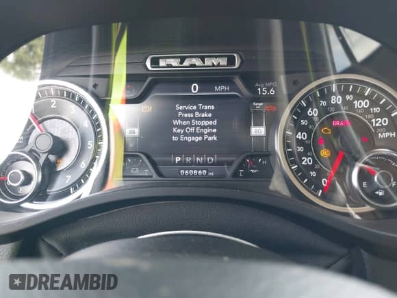 2019 Ram 1500 Laramie with VIN 1C6RREJT3KN771472, listed as a IAAI auction lot 42833281 with 60,860 mi miles and . Bid and sale history available at DreamBid. Image 7.