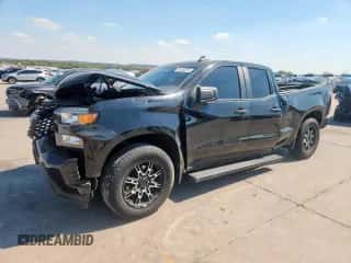 2021 Chevrolet Silverado 1500 Custom с VIN 1GCRWBEK6MZ379373, выставлен на аукционе Copart как лот 84956695 с пробегом 57 500 миль миль и Списание • Salvage title. История ставок и продаж доступна на DreamBid. Изображение 1.