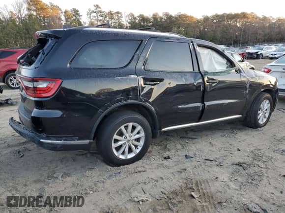2019 Dodge Durango SXT with VIN 1C4RDJAG0KC821758, listed as a Copart auction lot 83386504 with Not provided miles and Salvage title. Bid and sale history available at DreamBid. Image 3.