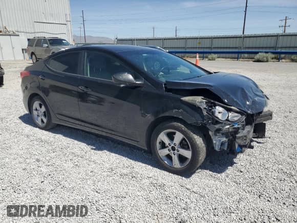 2013 Hyundai Elantra GLS with VIN KMHDH4AE8DU542971, listed as a Copart auction lot 61842835 with 244,922 mi miles and Salvage title. Bid and sale history available at DreamBid. Image 4.