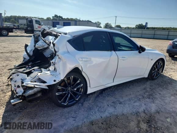 2025 Lexus IS 350 F Sport with VIN JTHGZ1B2XS5084759, listed as a Copart auction lot 70000325 with 3,768 mi miles and Salvage title. Bid and sale history available at DreamBid. Image 3.