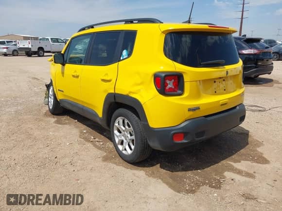 2018 Jeep Renegade Latitude with VIN ZACCJABB2JPJ27064, listed as a IAAI auction lot 42952232 with 44,706 mi miles and . Bid and sale history available at DreamBid. Image 3.