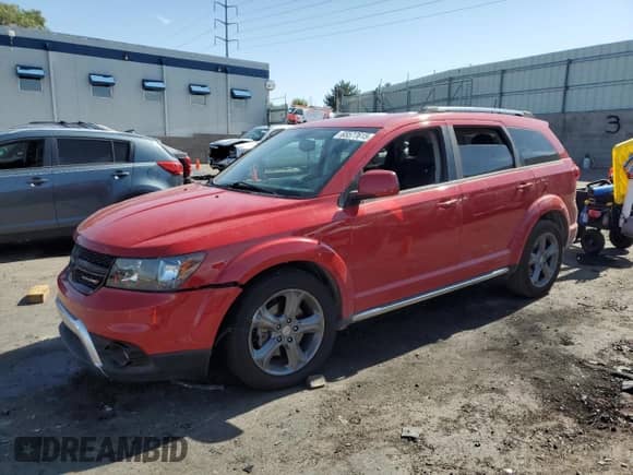 2015 Dodge Journey Crossroad с VIN 3C4PDCGB6FT679375, выставлен на аукционе Copart как лот 65577615 с пробегом 79 103 миль миль и Списание • Salvage title. История ставок и продаж доступна на DreamBid. Изображение 1.