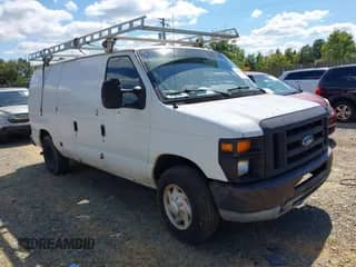 2010 Ford Econoline Cargo Commercial with VIN 1FTNE1EWXADA67094, listed as a IAAI auction lot 43173889 with 202,853 mi miles and . Bid and sale history available at DreamBid. Image 1.