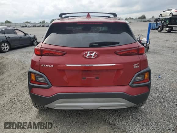 2020 Hyundai Kona Ultimate with VIN KM8K5CA50LU441352, listed as a Copart auction lot 81700875 with 99,299 mi miles and Salvage title. Bid and sale history available at DreamBid. Image 6.
