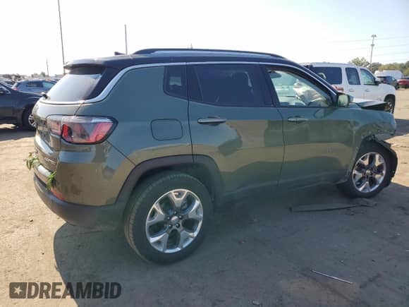 2020 Jeep Compass Limited with VIN 3C4NJDCB9LT216203, listed as a Copart auction lot 80500965 with 32,867 mi miles and Salvage title. Bid and sale history available at DreamBid. Image 3.
