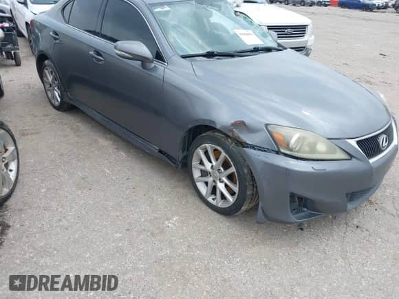 2012 Lexus IS 350 z VIN JTHCE5C29C5002926, wystawiony jako IAAI lot #39368051 z przebiegiem 158 593 mil mil oraz . Historia ofert i sprzedaży dostępna na DreamBid. Obrazek 1.