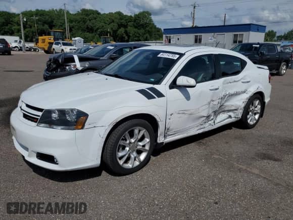 2013 Dodge Avenger R/T с VIN 1C3CDZBG0DN690409, выставлен на аукционе Copart как лот 64114755 с пробегом 74 840 миль миль и Списание • Salvage title. История ставок и продаж доступна на DreamBid. Изображение 1.