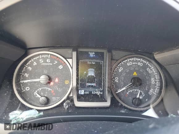 2022 Toyota Tacoma SR5 with VIN 3TYDZ5BN0NT005849, listed as a Copart auction lot 71113125 with 63,449 mi miles and Salvage title. Bid and sale history available at DreamBid. Image 9.