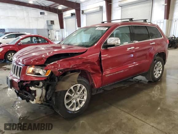 2014 Jeep Grand Cherokee Limited с VIN 1C4RJFBT7EC192201, выставлен на аукционе Copart как лот 82331555 с пробегом 41 027 миль миль и Списание • Salvage title. История ставок и продаж доступна на DreamBid. Изображение 1.