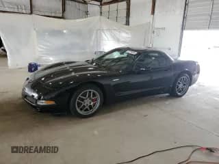 2001 Chevrolet Corvette Z06 with VIN 1G1YY12S815135434, listed as a Copart auction lot 55739095 with 38,936 mi miles and Salvage title. Bid and sale history available at DreamBid. Image 1.