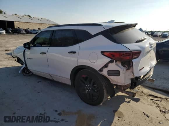 2023 Chevrolet Blazer LT z VIN 3GNKBDR49PS148688, wystawiony jako Copart lot #72757414 z przebiegiem 18 435 mil mil oraz Szkoda całkowita • Salvage title. Historia ofert i sprzedaży dostępna na DreamBid. Obrazek 2.