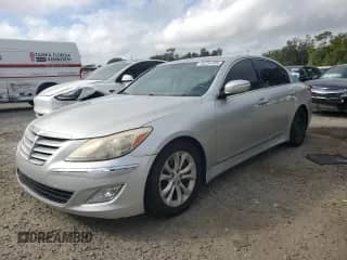 2013 Hyundai Genesis 3.8L with VIN KMHGC4DD6DU236804, listed as a Copart auction lot 82254285 with 187,001 mi miles and Salvage title. Bid and sale history available at DreamBid. Image 1.