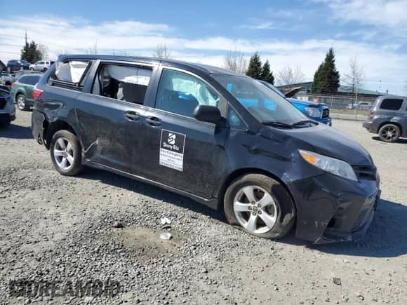 2020 Toyota Sienna L with VIN 5TDZZ3DC9LS065532, listed as a Copart auction lot 50344025 with 97,854 mi miles and Salvage title. Bid and sale history available at DreamBid. Image 4.