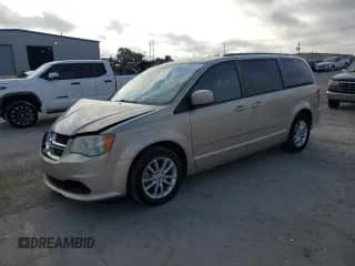 2013 Dodge Grand Caravan SXT with VIN 2C4RDGCG3DR807427, listed as a Copart auction lot 85849575 with 97,710 mi miles and Salvage title. Bid and sale history available at DreamBid. Image 1.