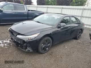 2021 Hyundai Elantra Blue z VIN KMHLM4AJ0MU004186, wystawiony jako Copart lot #71445935 z przebiegiem 65 501 mil mil oraz Szkoda całkowita • Salvage title. Historia ofert i sprzedaży dostępna na DreamBid. Obrazek 1.