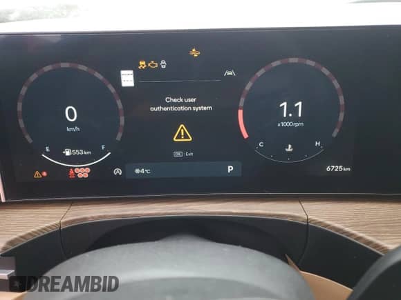 2024 Hyundai Santa Fe Limited with VIN 5NMP4DGL0RH047746, listed as a Copart auction lot 44494065 with 6,725 mi miles and Salvage title. Bid and sale history available at DreamBid. Image 9.