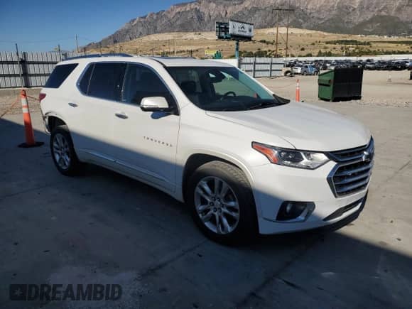 2020 Chevrolet Traverse High Country с VIN 1GNEVNKW5LJ140363, выставлен на аукционе Copart как лот 84249915 с пробегом 53 168 миль миль и Списание • Salvage title. История ставок и продаж доступна на DreamBid. Изображение 4.