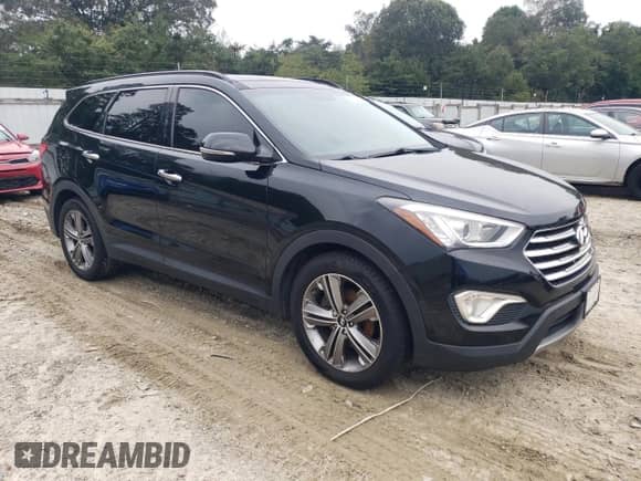 2015 Hyundai Santa Fe Limited with VIN KM8SRDHF8FU091613, listed as a Copart auction lot 80034795 with 110,058 mi miles and Salvage title. Bid and sale history available at DreamBid. Image 4.