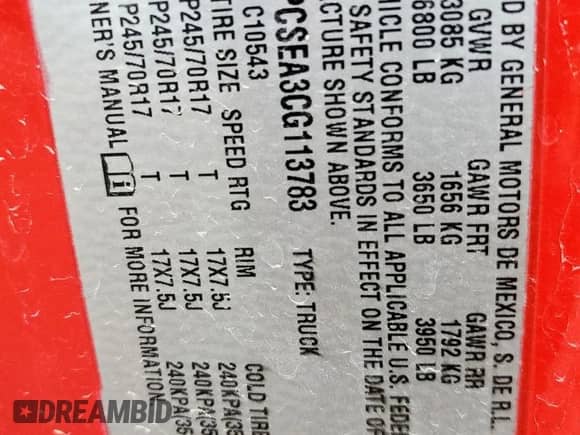 2012 Chevrolet Silverado 1500 LT с VIN 3GCPCSEA3CG113783, выставлен на аукционе Copart как лот 60274115 с пробегом 206 925 миль миль и Списание • Salvage title. История ставок и продаж доступна на DreamBid. Изображение 13.
