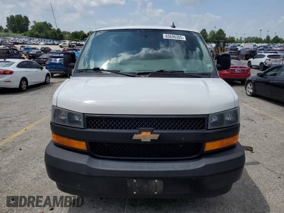 2019 Chevrolet Express Cargo with VIN 1GCZGGFG7K1151236, listed as a Copart auction lot 65696365 with 158,851 mi miles and Salvage title. Bid and sale history available at DreamBid. Image 5.
