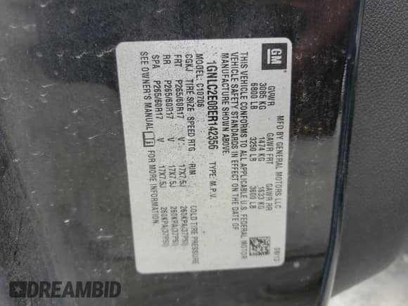 2014 Chevrolet Tahoe Commercial с VIN 1GNLC2E08ER142356, выставлен на аукционе Copart как лот 62602785 с пробегом 98 653 миль миль и Списание • Salvage title. История ставок и продаж доступна на DreamBid. Изображение 13.