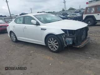 2014 Kia Optima LX with VIN 5XXGM4A79EG342672, listed as a IAAI auction lot 43313411 with 186,219 mi miles and . Bid and sale history available at DreamBid. Image 1.