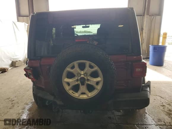 2021 Jeep Wrangler Unlimited Sport Altitude with VIN 1C4HJXDN2MW558837, listed as a Copart auction lot 84416805 with 50,128 mi miles and Salvage title. Bid and sale history available at DreamBid. Image 6.