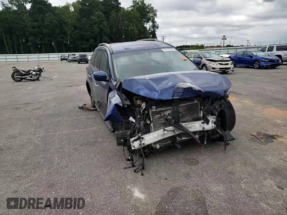 2017 Nissan Pathfinder SV with VIN 5N1DR2MM2HC647733, listed as a Copart auction lot 69148735 with 154,180 mi miles and Salvage title. Bid and sale history available at DreamBid. Image 14.