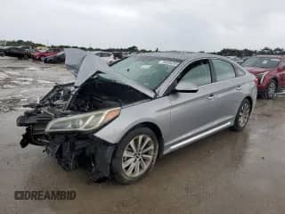 2016 Hyundai Sonata Sport with VIN 5NPE34AF5GH426500, listed as a Copart auction lot 85885265 with 101,183 mi miles and Salvage title. Bid and sale history available at DreamBid. Image 1.