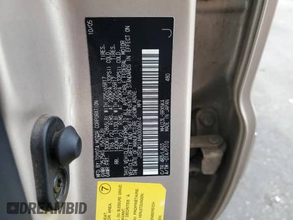 2006 Toyota Highlander Limited z VIN JTEDW21A860008614, wystawiony jako Copart lot #86070715 z przebiegiem 159 385 mil mil oraz Szkoda całkowita • Salvage title. Historia ofert i sprzedaży dostępna na DreamBid. Obrazek 13.