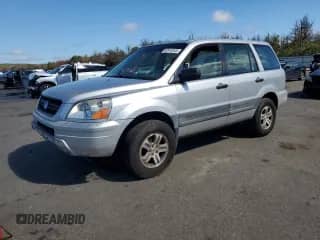 2005 Honda Pilot LX с VIN 2HKYF18125H570676, выставлен на аукционе Copart как лот 80910345 с пробегом 143 601 миль миль и Списание • Salvage title. История ставок и продаж доступна на DreamBid. Изображение 1.