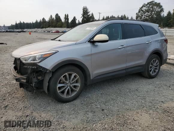 2017 Hyundai Santa Fe SE z VIN KM8SMDHFXHU167043, wystawiony jako Copart lot #71733645 z przebiegiem 120 667 mil mil oraz Szkoda całkowita • Salvage title. Historia ofert i sprzedaży dostępna na DreamBid. Obrazek 1.