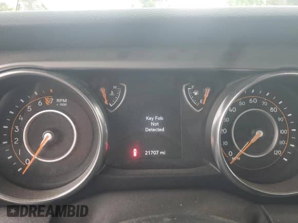 2022 Jeep Wrangler Sport с VIN 1C4HJXAG7NW147909, выставлен на аукционе Copart как лот 73051454 с пробегом 21 707 миль миль и Списание • Salvage title. История ставок и продаж доступна на DreamBid. Изображение 9.