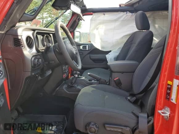 2025 Jeep Wrangler Sport S с VIN 1C4RJXN65SW583515, выставлен на аукционе Copart как лот 82069975 с пробегом 8 426 миль миль и Списание • Salvage title. История ставок и продаж доступна на DreamBid. Изображение 7.