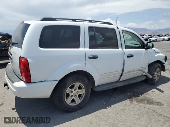 2005 Dodge Durango SLT z VIN 1D4HB48D75F603305, wystawiony jako Copart lot #59598095 z przebiegiem 192 699 mil mil oraz Szkoda całkowita • Salvage title. Historia ofert i sprzedaży dostępna na DreamBid. Obrazek 3.