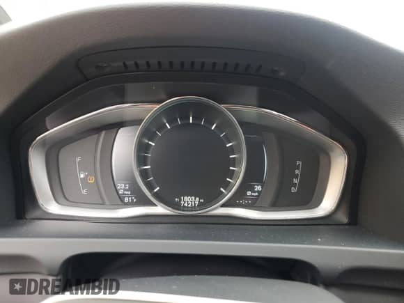 2015 Volvo S60 T5 Drive-E Premier with VIN YV140MFK4F1348785, listed as a Copart auction lot 80026105 with 74,217 mi miles and Salvage title. Bid and sale history available at DreamBid. Image 9.