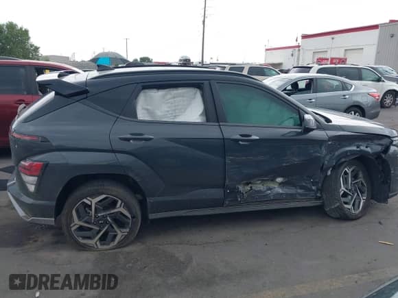 2024 Hyundai Kona N Line with VIN KM8HACA36RU093537, listed as a IAAI auction lot 42723628 with 17,570 mi miles and . Bid and sale history available at DreamBid. Image 12.