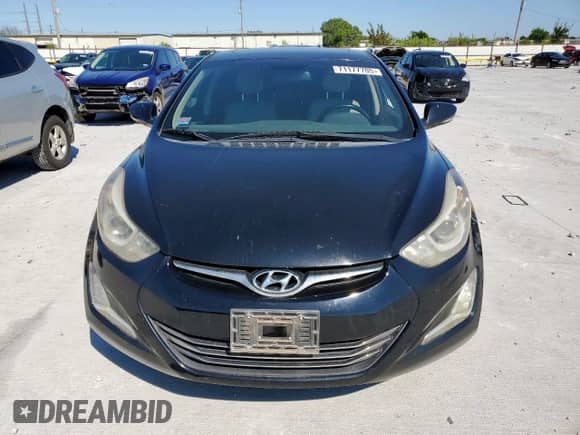 2014 Hyundai Elantra Limited with VIN KMHDH4AE1EU214213, listed as a Copart auction lot 71177705 with 141,542 mi miles and Salvage title. Bid and sale history available at DreamBid. Image 5.