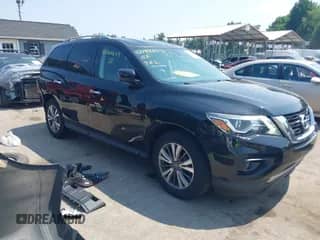 2018 Nissan Pathfinder S with VIN 5N1DR2MN1JC618075, listed as a IAAI auction lot 42788803 with 136,808 mi miles and . Bid and sale history available at DreamBid. Image 1.