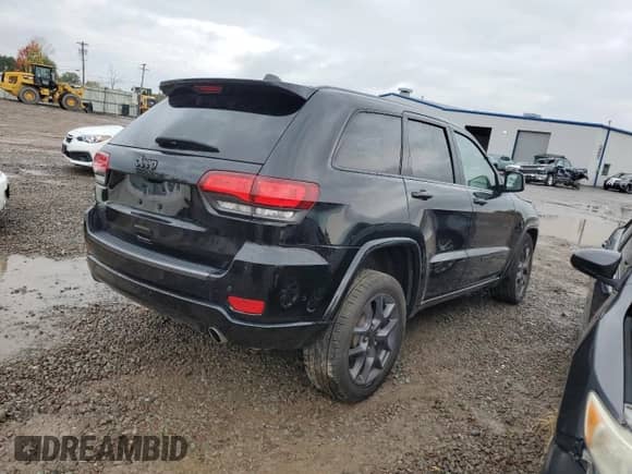 2021 Jeep Grand Cherokee Limited with VIN 1C4RJFBG9MC601798, listed as a Copart auction lot 81484425 with Not provided miles and Salvage title. Bid and sale history available at DreamBid. Image 3.