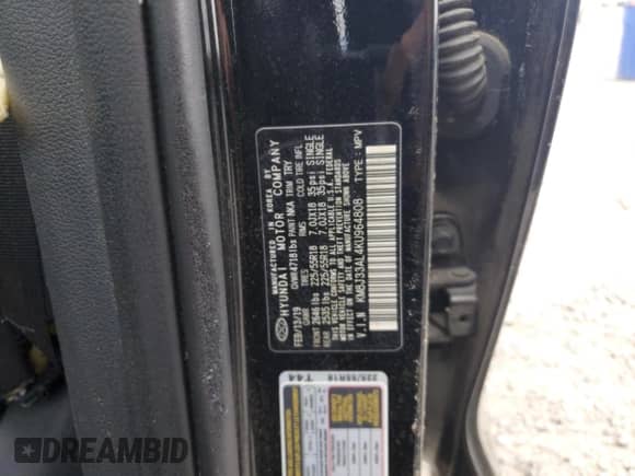 2019 Hyundai Tucson Ultimate with VIN KM8J33AL4KU964808, listed as a Copart auction lot 51257605 with 105,132 mi miles and Salvage title. Bid and sale history available at DreamBid. Image 15.