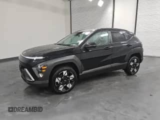 2025 Hyundai Kona SEL with VIN KM8HBCAB4SU335493, listed as a Copart auction lot 90143375 with 3,453 mi miles and Clean title. Bid and sale history available at DreamBid. Image 1.