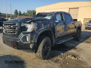2020 GMC Sierra 1500 AT4 with VIN 3GTP9EEL6LG190360, listed as a Copart auction lot 81069055 with 108,912 mi miles and Salvage title. Bid and sale history available at DreamBid. Image 1.