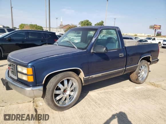 1998 GMC Sierra 1500 z VIN 1GTEC14W2WZ549558, wystawiony jako Copart lot #76294734 z przebiegiem 183 039 mil mil oraz Szkoda całkowita • Salvage title. Historia ofert i sprzedaży dostępna na DreamBid. Obrazek 1.